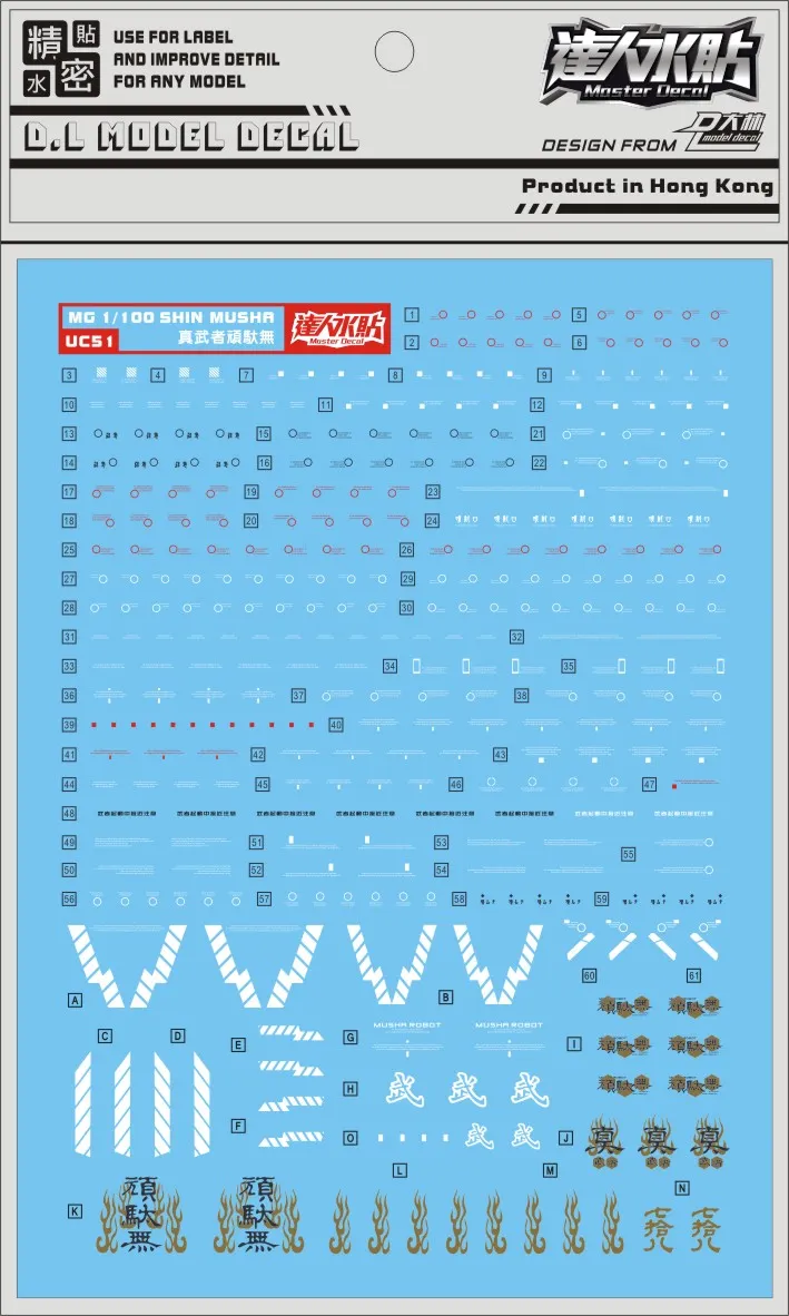 DL UC51 för MG Shin Musha 1/100