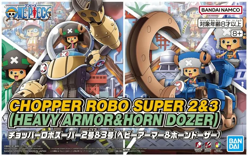 One Piece: Chopper Robo Super No. 2 & No. 3 (Heavy Armor & Horn Dozer)